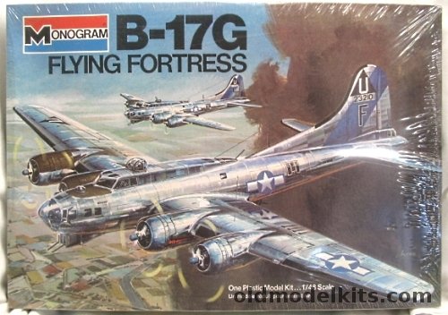 Monogram 1/48 B-17 Flying Fortress With Diorama Instructions, 5600 plastic model kit